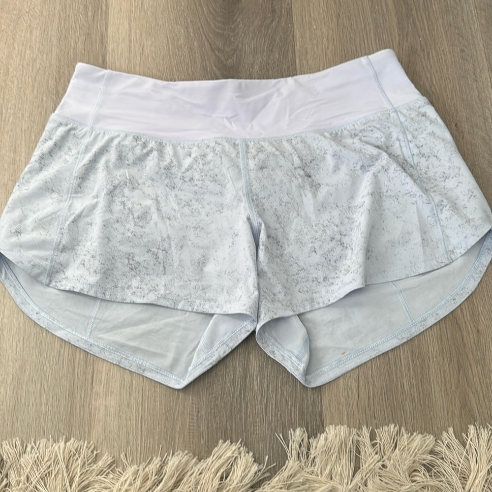 women’s blue/grey lululemon shorts